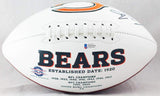 Cole Kmet Autographed Chicago Bears Logo Football - Beckett W Auth *Black