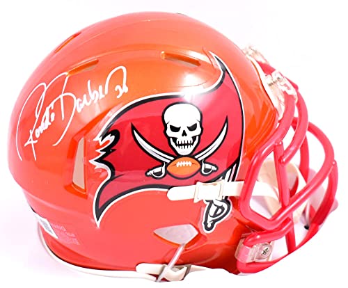 Ronde Barber Signed Tampa Bay Buccaneers Flash Speed Mini Helmet-Beckett W Holo