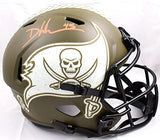 Devin White Signed Buccaneers F/S Salute to Service Speed Helmet-Beckett W Holo