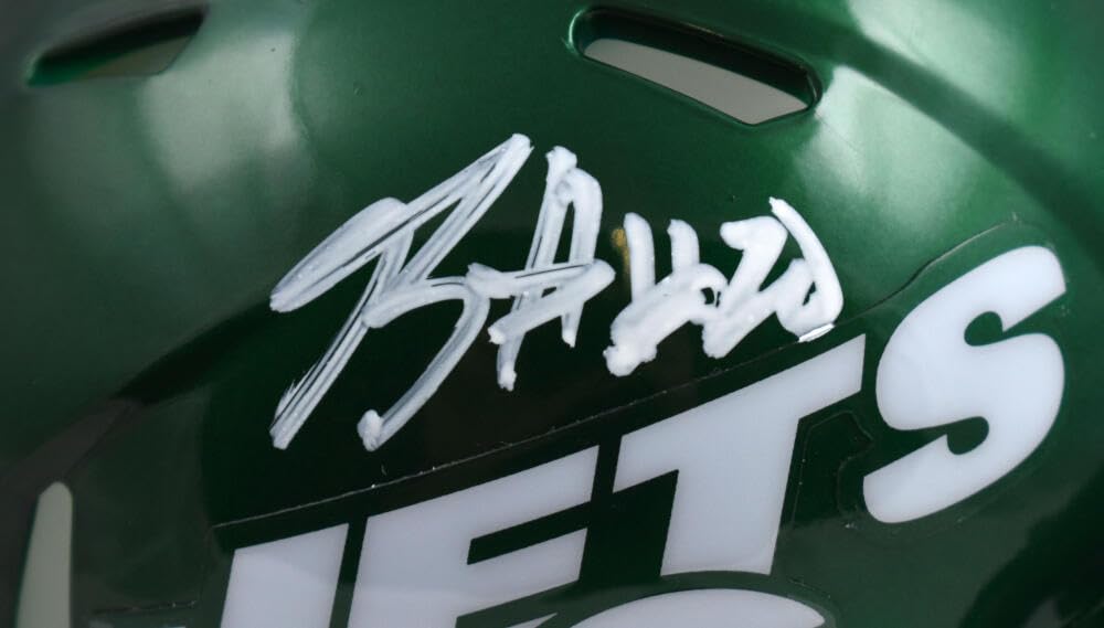 Breece Hall Autographed New York Jets Speed Mini Helmet - Fanatics *White