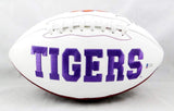 Brian Dawkins Autographed Clemson Tigers Logo Football - Beckett Auth *Black