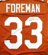 D'onta Foreman Autographed Orange College Style Jersey- JSA Witness Auth *R3