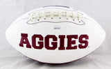 Trayveon Williams Autographed Texas A&M Aggies Logo Football- JSA Witnessed Auth