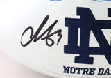 Chase Claypool Signed Notre Dame Fighting Irish Logo Football- Beckett W *Black