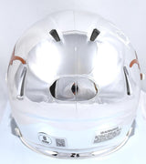 Vince Young Autographed Texas Longhorns Chrome Speed Mini Helmet- Beckett W Holo