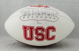 Brian Cushing Autographed USC Trojans Logo Football- JSA W Auth *Left