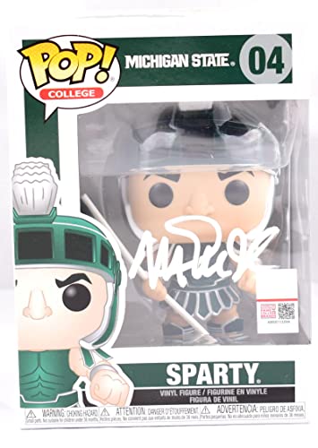 Magic Johnson Autographed Michigan State Sparty Funko Pop #04- Beckett W Holo