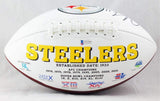 Chase Claypool Autographed Pittsburgh Steelers Logo Football- Beckett W *Black