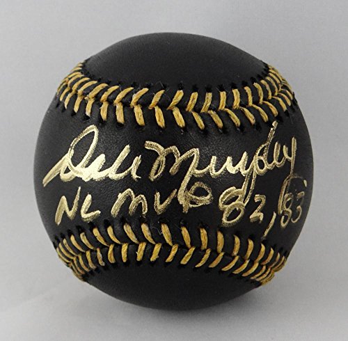 Dale Murphy Autographed Rawlings OML Black Baseball w/ NL MVP-Beckett