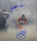 Brian Cushing Autographed Texans 16x20 In Smoke Photo W/ Battle Time- JSA W Auth