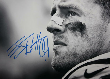 JJ Watt Autographed Houston Texans 16x20 B&W Close Up Photo- JSA W Auth/Holo