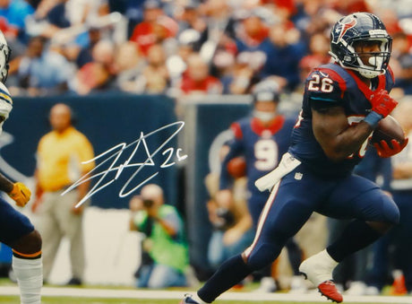 Lamar Miller Autographed Houston Texans 16x20 Against Chargers Photo- JSA W Auth