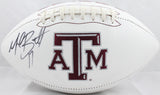 Michael Bennett Autographed Texas A&M Aggies Logo Football- JSA W Auth