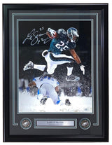 LeSean McCoy Signed Framed 16x20 Philadelphia Eagles Snow Game Hurdle Photo PSA/DNA