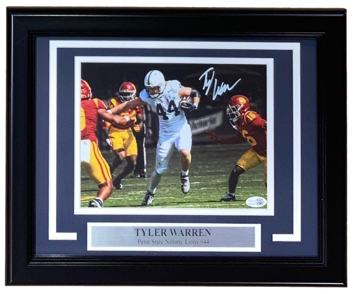 Tyler Warren Signed Framed 8x10 Penn State Nittany Lions Photo JSA