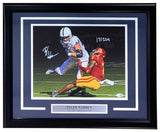 Tyler Warren Signed Framed 11x14 Penn State Nittany Lions Photo vs USC 17/224 JSA