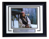 Johnny Depp Signed Framed 8x10 Pirates Of The Caribbean Jack Sparrow Photo BAS