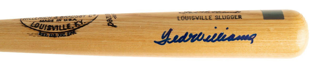 Ted Williams Boston Red Sox Signed Louisville Slugger Bat JSA ZZ11950