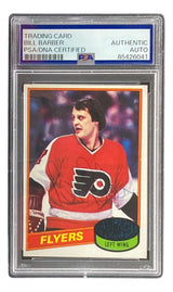 Bill Barber Signed 1980 Topps #200 Philadelphia Flyers Card PSA