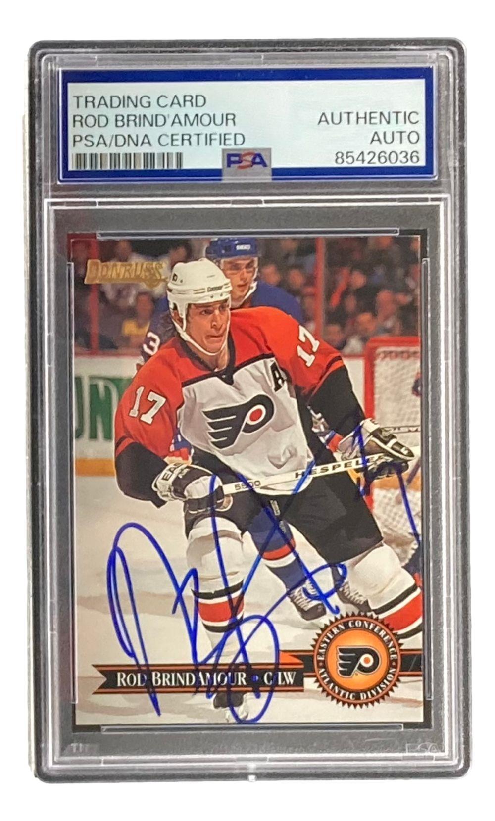 Rod Brind'Amour Signed 1995 Donruss #188 Philadelphia Flyers Card PSA