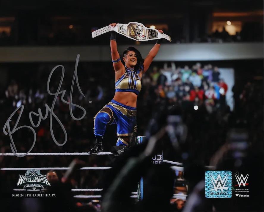 Bayley Signed 8x10 WWE Wrestlemania 40 Photo Fanatics