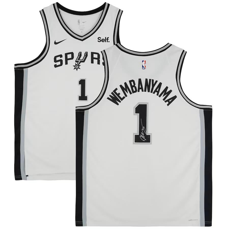 Victor Wembanyama Signed Spurs White Nike Association Swingman Jersey Fanatics