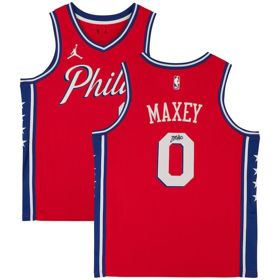 Tyrese Maxey Signed Philadelphia 76ers 2020-21 Jordan Brand Jersey Fanatics