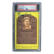 George Kell Signed 4x6 Detroit Tigers HOF Plaque Card PSA/DNA 8502729 - Sports Integrity