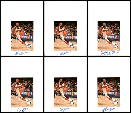 Baron Davis Autographed 8.5x11 Photo 12 Count Lot Golden State Warriors SKU #194024