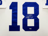 Indianapolis Colts Peyton Manning Autographed Framed White Authentic Mitchell & Ness Replica 2006 Throwback Jersey Fanatics Holo Stock #203488