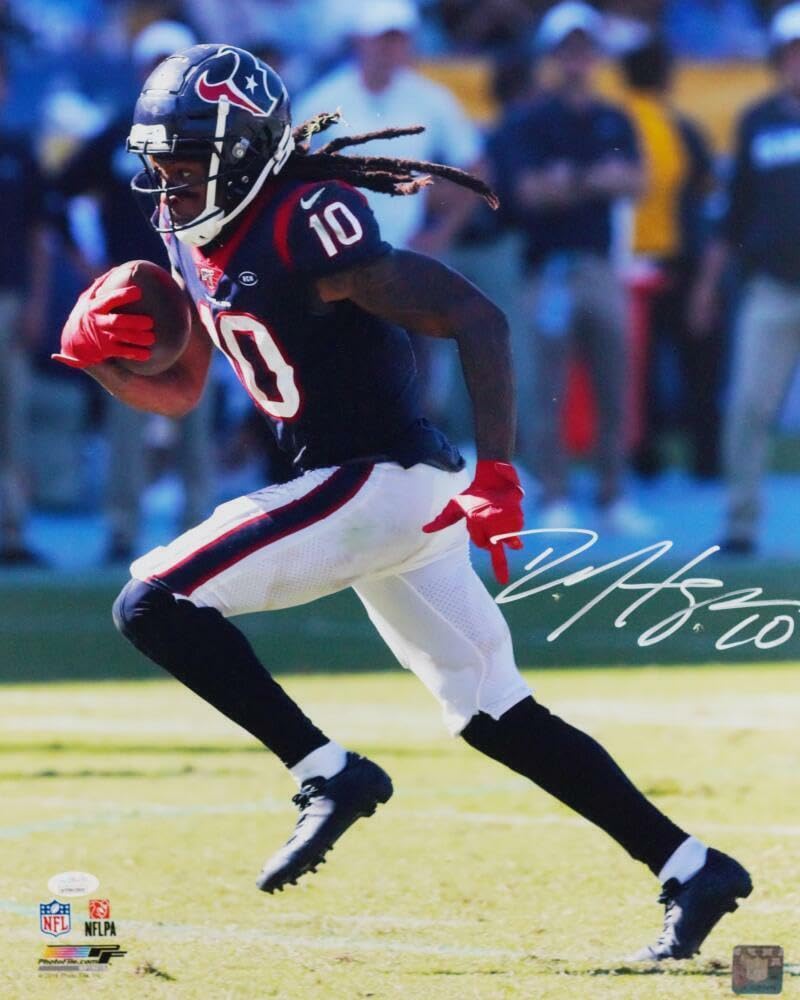 DeAndre Hopkins Signed Houston Texans 16x20 Running w/Ball PF Photo-JSA W Auth