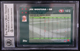 2007 Topps Turn Back the Clock #16 Joe Montana Auto SF 49ers BAS Autograph 10