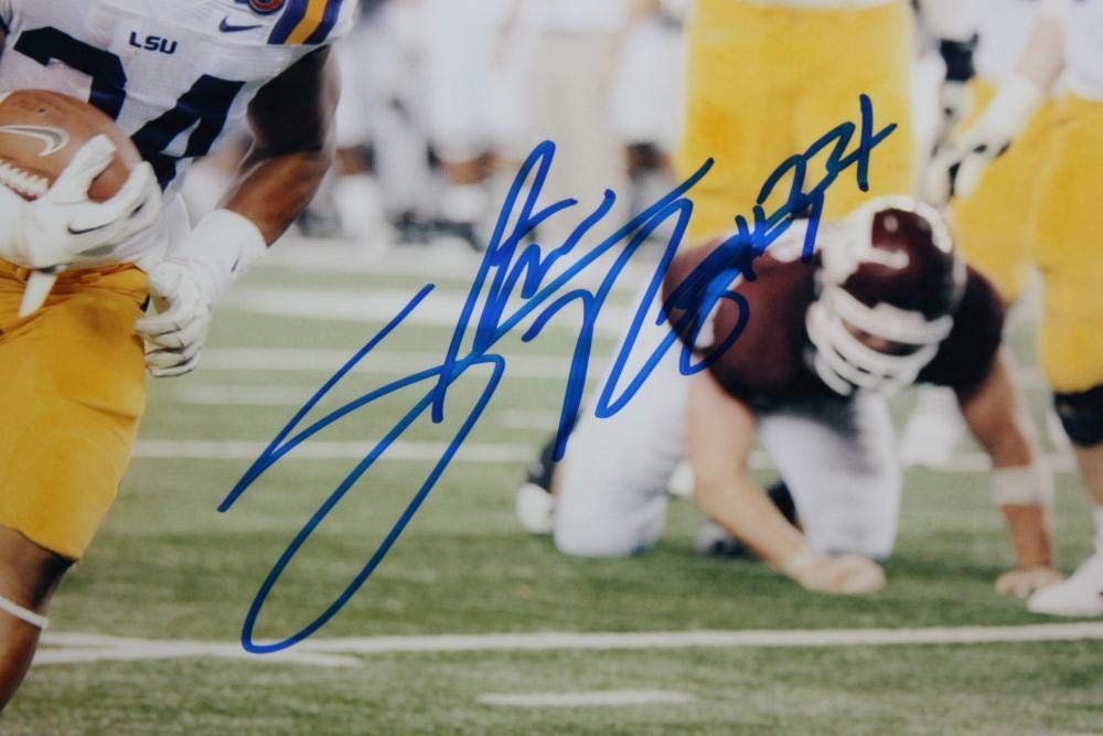 Stevan Ridley Autographed LSU Tigers 8x10 Photo Running- JSA Auth *Blue