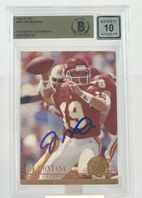 1994 Ultra #145 Joe Montana Auto Kansas City Chiefs BAS Autograph 10