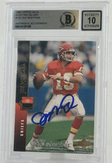 1994 Upper Deck Electric Silver #133 Joe Montana Auto Kansas City Chiefs BAS Au