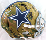 Deion Sanders Autographed Cowboys F/S Camo Speed Helmet-Beckett W Hologram