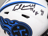 Earl Campbell Signed Tennessee Titans Lunar Speed Mini Helmet HOF- JSA W *Black