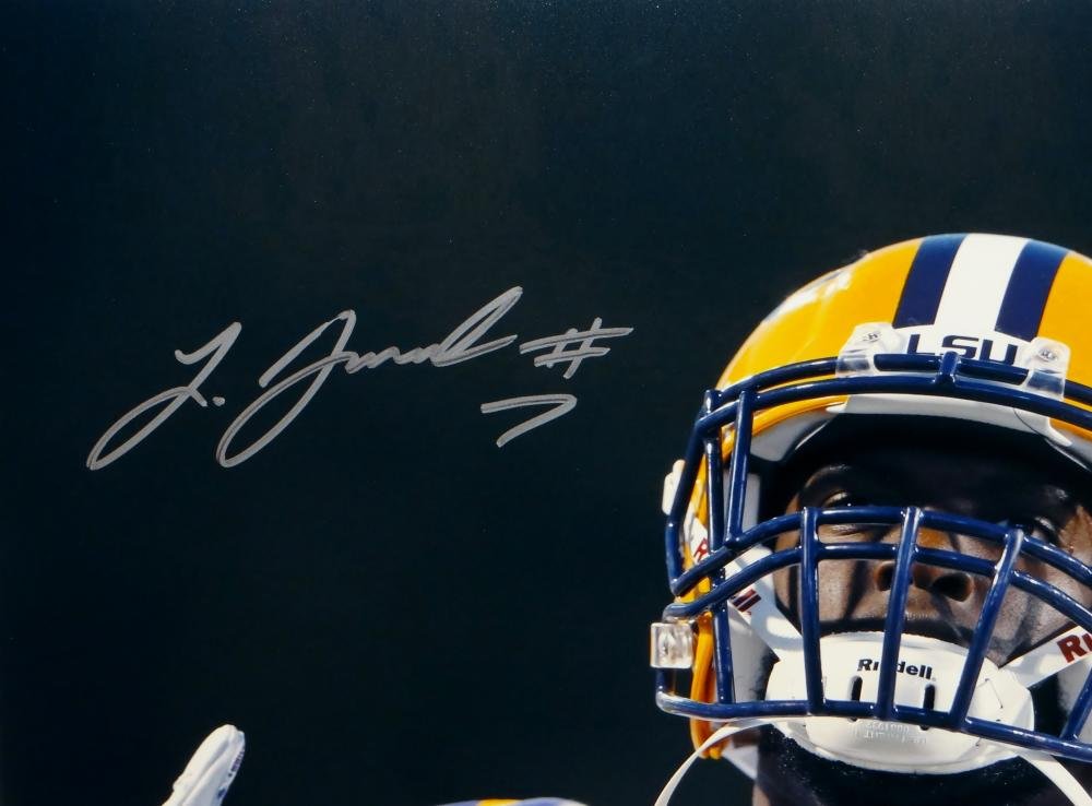 Leonard Fournette Autographed LSU Tigers 16x20 Close Up Photo- JSA W Auth