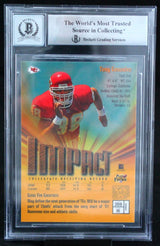 1997 Finest #269 Tony Gonzalez Kansas City Chiefs BAS Autograph 10