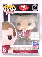 Joe Montana Autographed San Francisco 49ers Funko Pop #84- Beckett Hologram