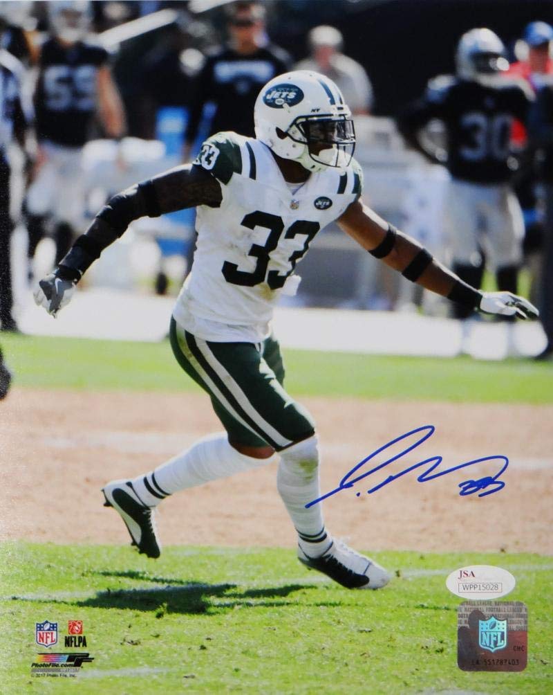 Jamal Adams Autographed New York Jets 8x10 PF Photo Running- JSA W Auth *Blue