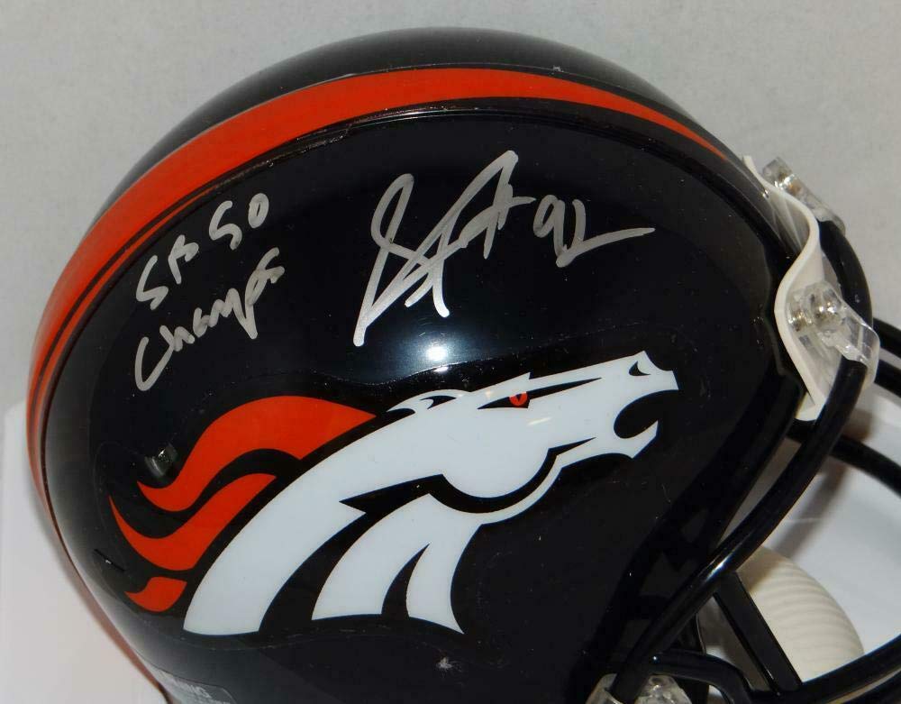 Sylvester Williams Autographed Denver Broncos Mini Helmet With SB 50 Champs- JSA