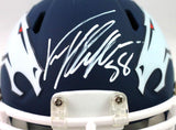 Von Miller Autographed Denver Broncos AMP Speed Mini Helmet - JSA W Auth *White