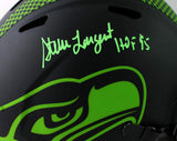 Steve Largent Signed Seattle Seahawks F/S Eclipse Helmet - Beckett W Auth *Green