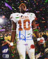 Vince Young Autographed Texas Longhorns 8x10 Confetti Photo - Beckett W Hologram