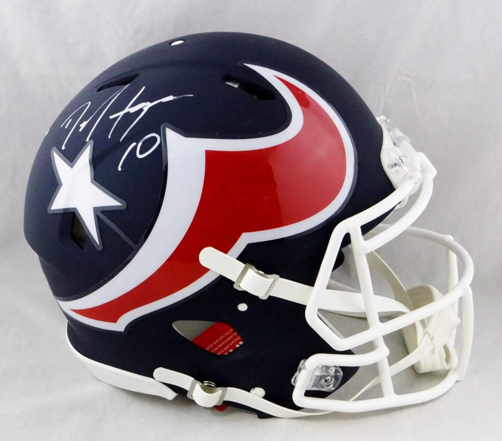 DeAndre Hopkins Signed Houston Texans F/S AMP Speed Authentic Helmet- JSA W Auth