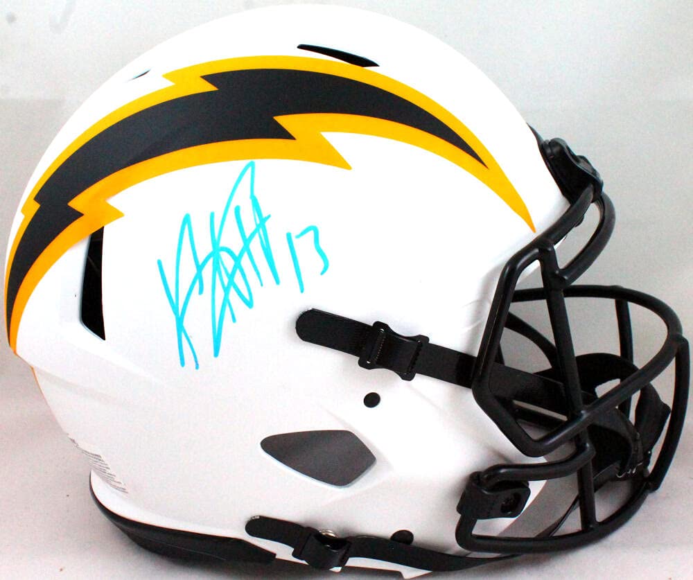 Keenan Allen Autographed LA Chargers Authentic Lunar F/S Helmet-Beckett W *Blue