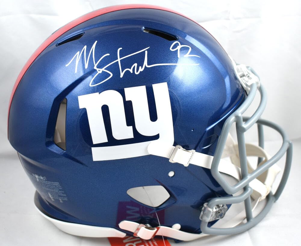 Michael Strahan Signed New York Giants F/S Speed Authentic Helmet-Beckett W Holo