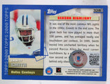 2000 Topps Season Highlights #328 Emmitt Smith Cowboys Autograph Beckett Witness