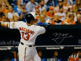 Manny Machado Signed Orioles 16x20 Batting Swing White Glove Photo- JSA W Auth